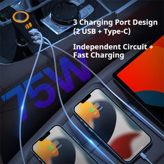 3-Port Fast Car Charger